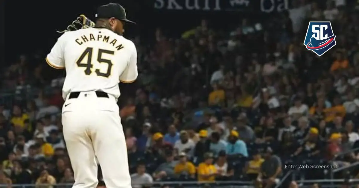 El lanzador zurdo de Pittsburgh Pirates, Aroldis Chapman, realizó su salida número 50