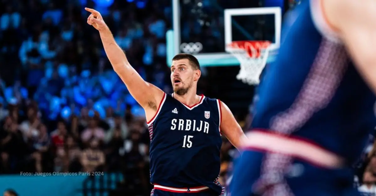 Nikola Jokic con el uniforme de Serbia en los Juegos Olímpicos Paris 2024