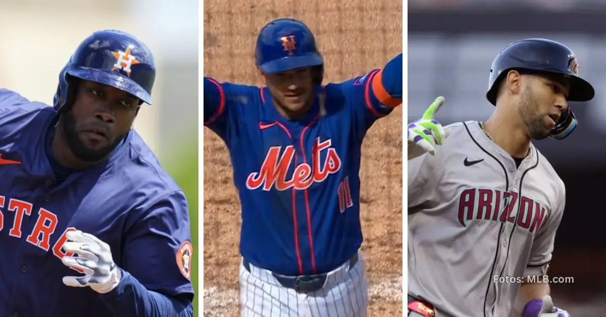 Yordan Alvarez, Jose Iglesias y Lourdes Gurriel Jr. en MLB