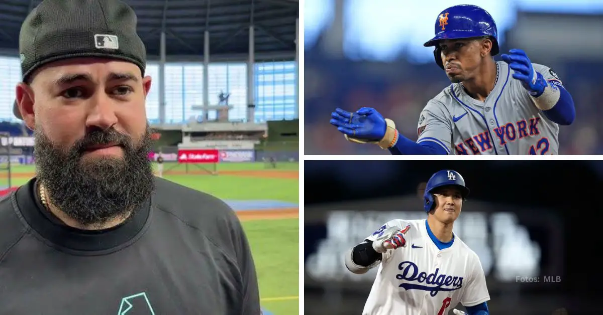 Luis Guillorme con Arizona Diamondbacks, Francisco Lindor con New York Mets y Shohei Ohtani con Los Angeles Dodgers