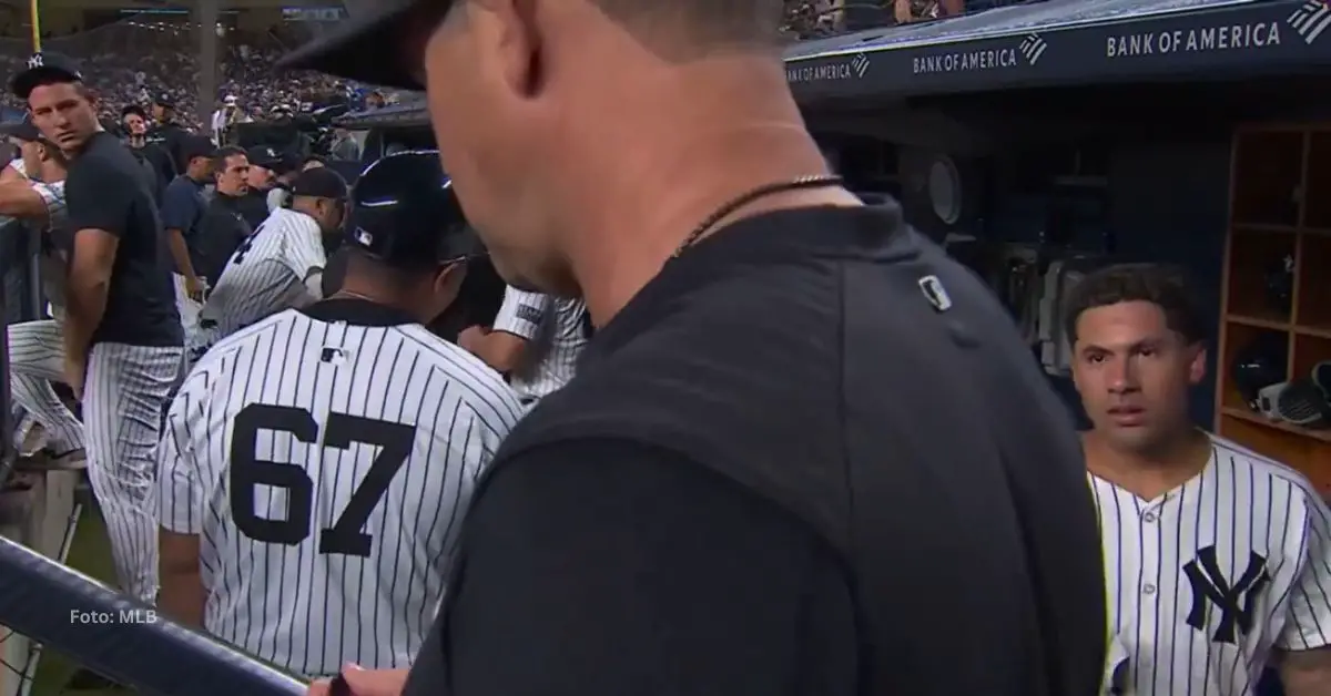 Gleyber Torres y Aaron Boone discutieron en la cueva