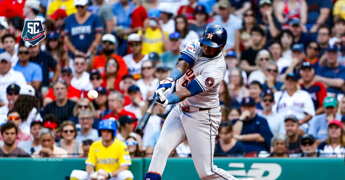 Yordan Alvarez mostró otra vez su poder para darle ventaja a Houston Astros sobre Boston Red Sox