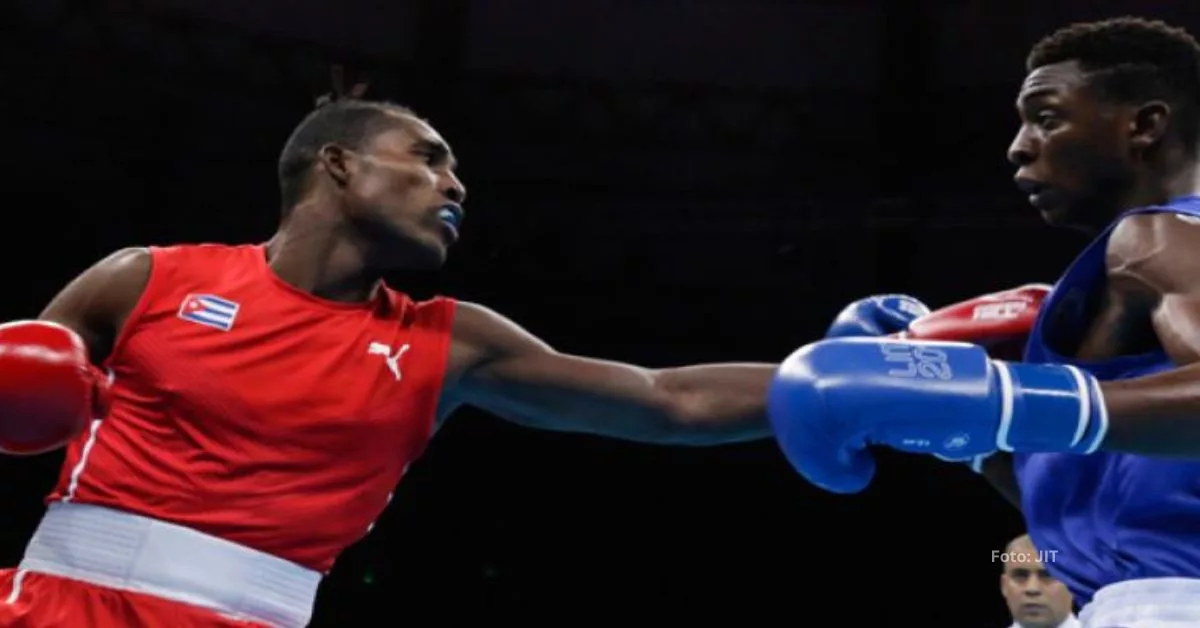 Julio De La Cruz referencia del boxeo cubano en una pelea