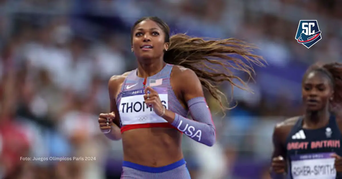 Gabby Thomas ganó la medalla de oro en la prueba de 200 metros de los Juegos Olímpicos París 2024