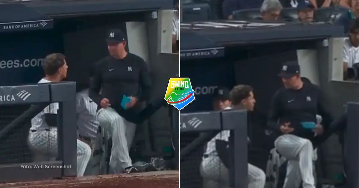 Gleyber Torres y Aaron Boone discutieron en la cueva