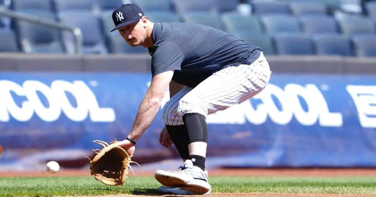 DJ LeMahieu entrenando con Yankees