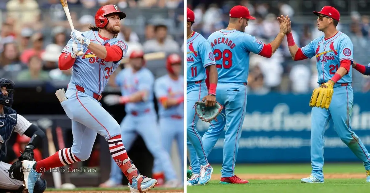 St. Louis Cardinales celebrando triunfo ante New York Yankees en MLB 2024