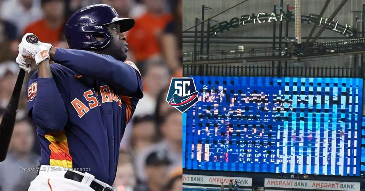 El poder del cubano Yordan Alvarez se hizo sentir en el Tropicana Field