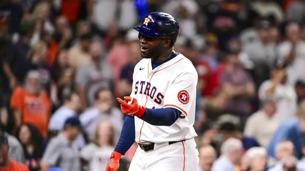 Yordan Alvarez ha sido, de manera constante, un As a la ofensiva contra Texas Rangers