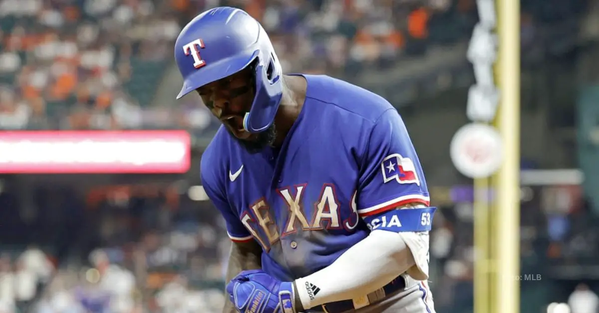 Adolis García con Texas Rangers