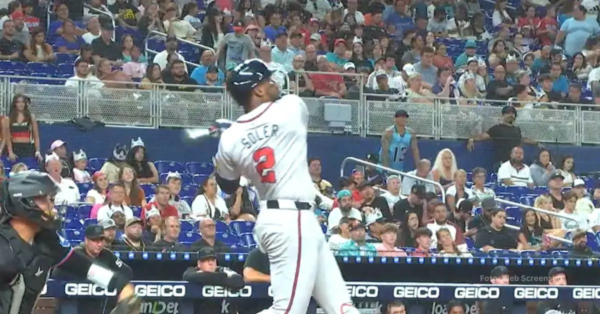 Jorge Soler con Atlanta Braves vs Miami Marlins