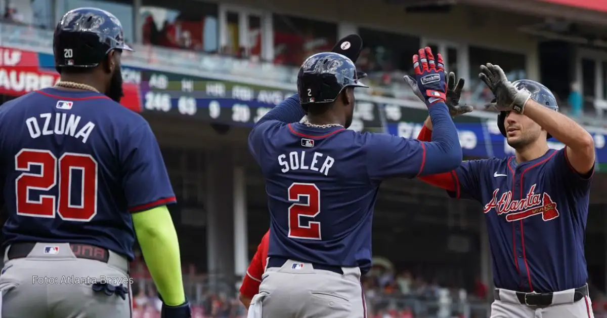 Atlanta Braves celebrando