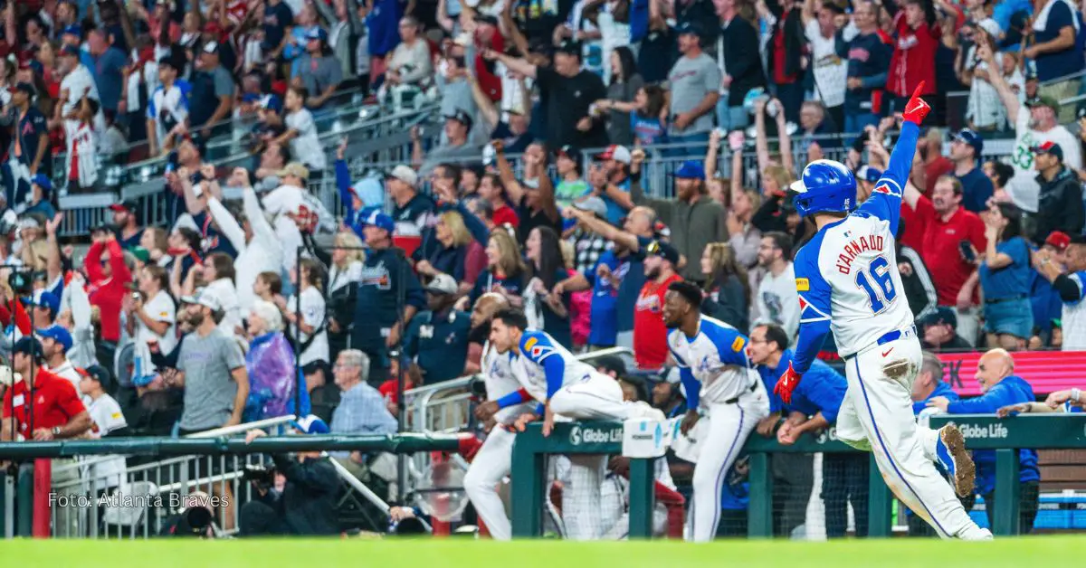 Atlanta Braves celebrando el pase a Postemporada