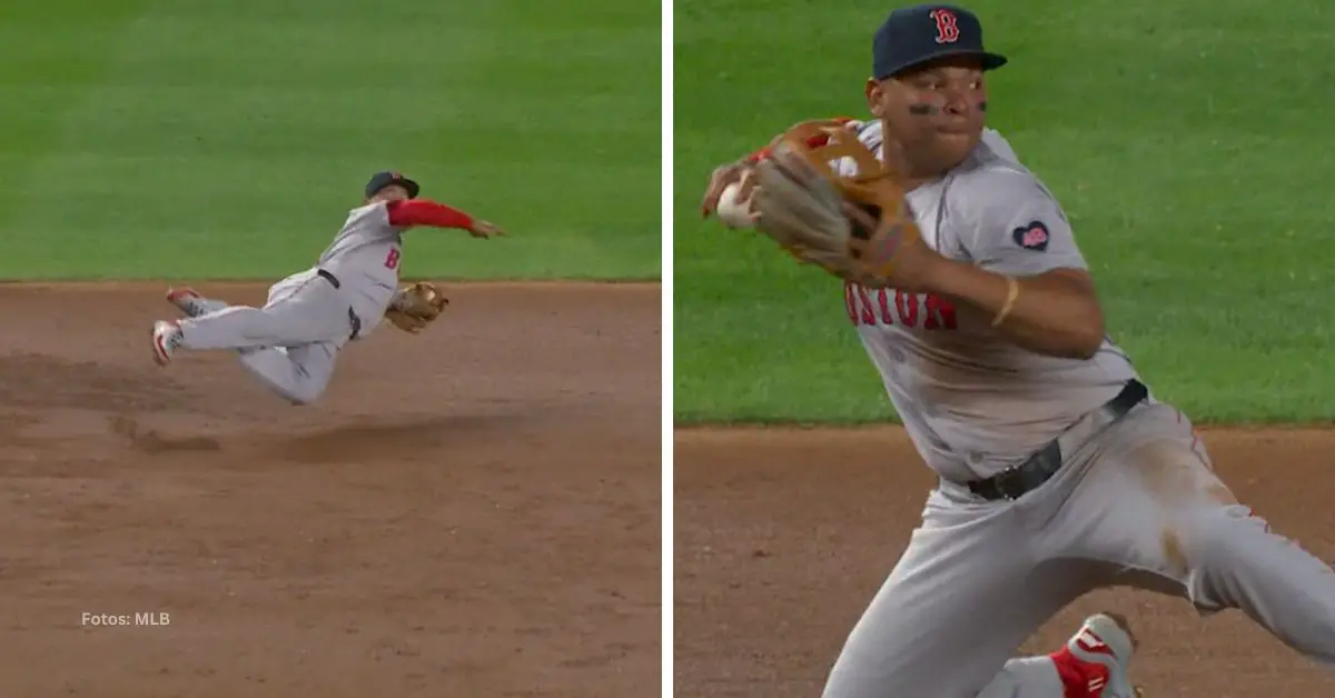 DE CABEZA: Rafael Devers lidera DRAMÁTICO doble play en New York (+VIDEO)