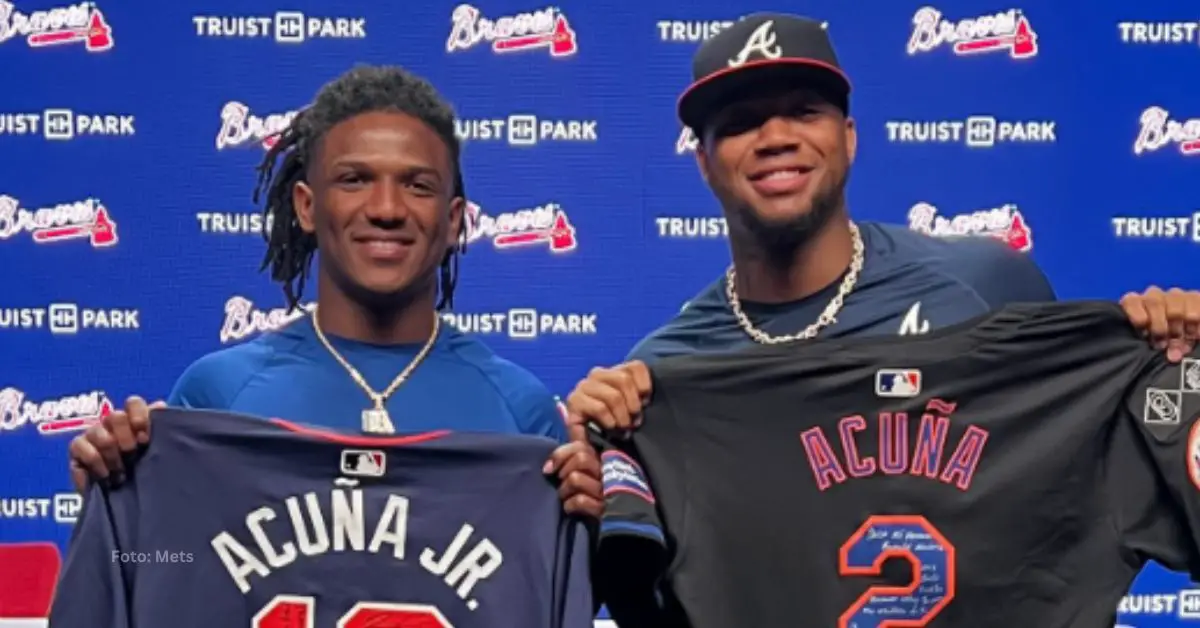 Luisangel y Ronald Acuña Jr. en el Truist Park