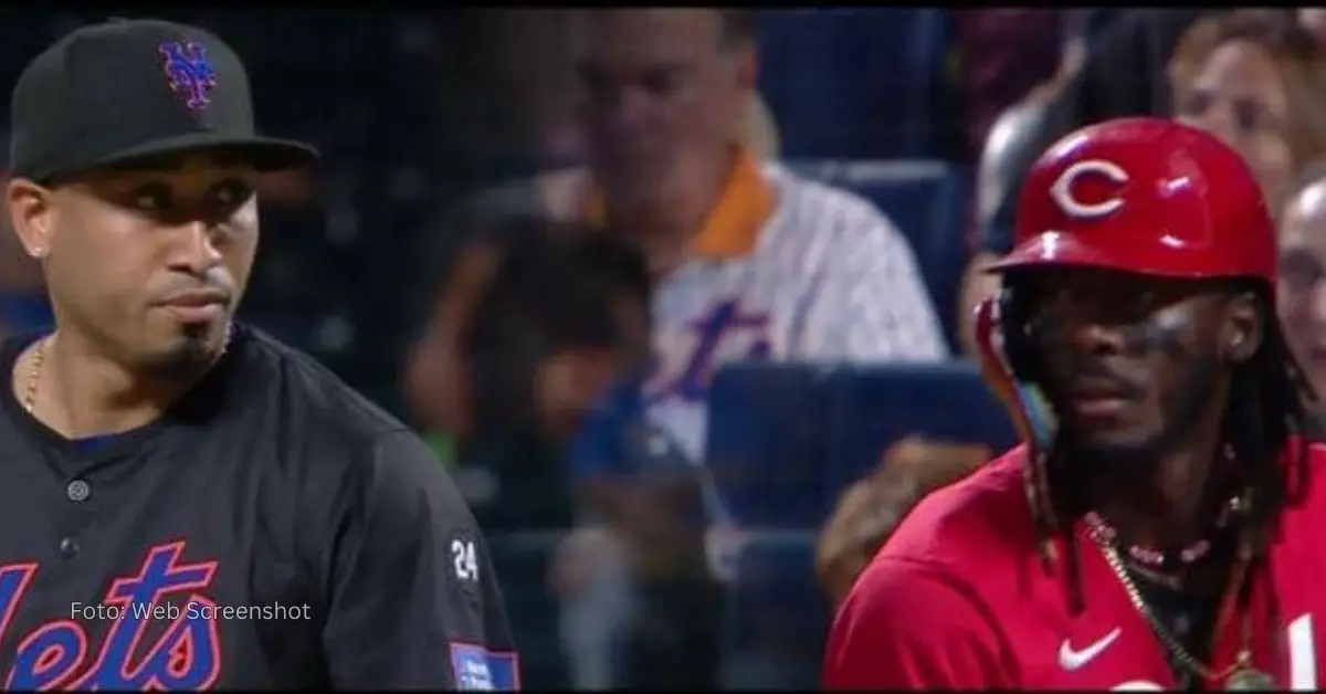 Edwin Díaz enfrentando a Elly De La Cruz en duelo New York Mets vs Cincinnati Reds