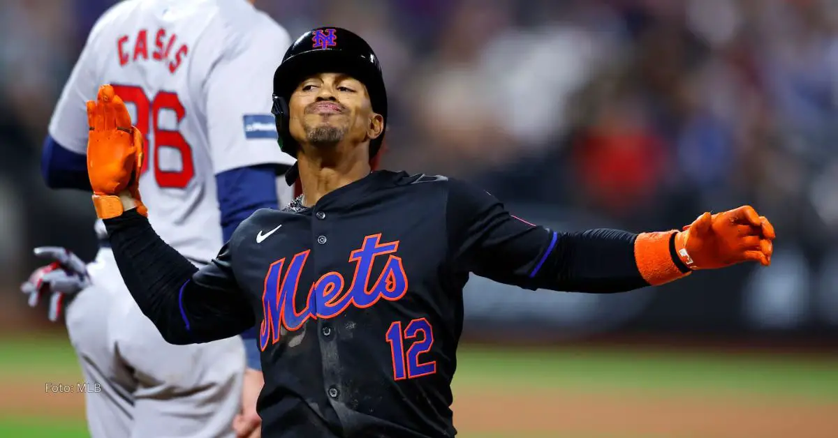 Francisco Lindor con uniforme de New York Mets