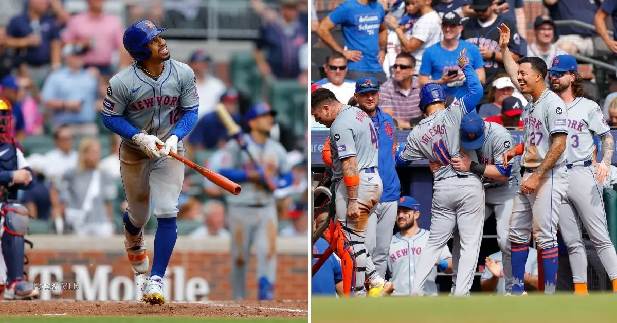 Francisco Lindor y la celebración de New York Mets