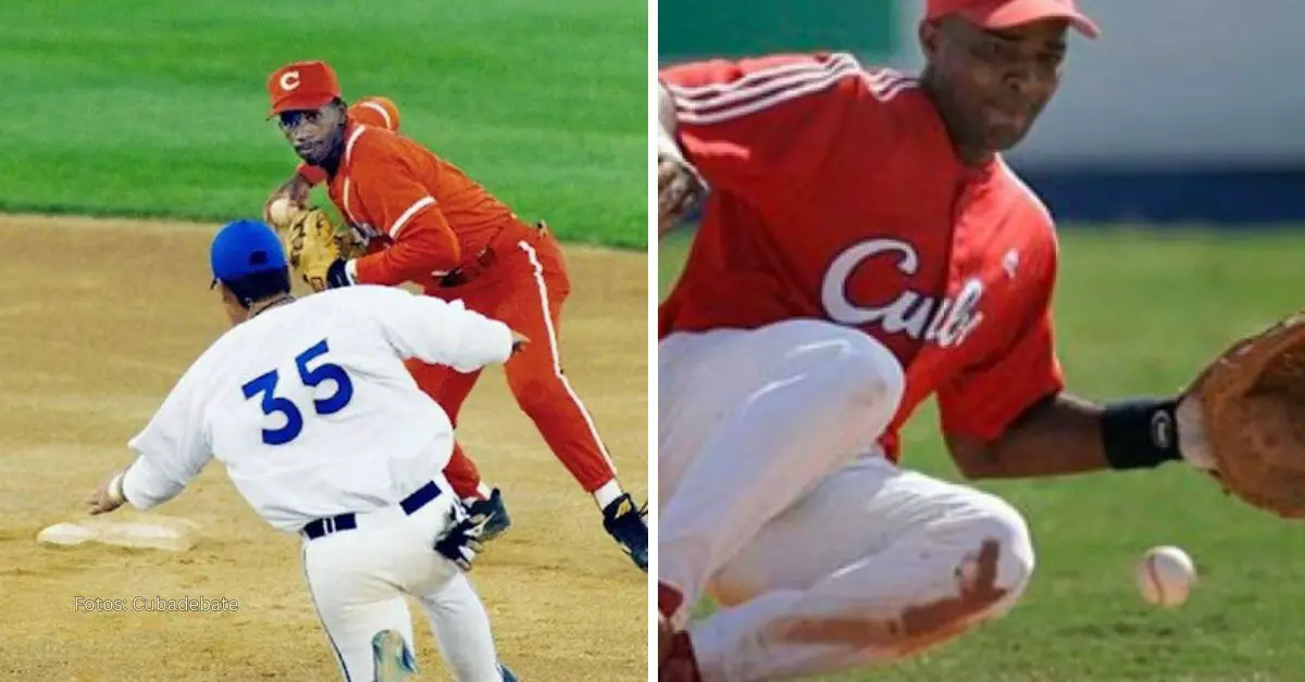 Germán Mesa y Eduardo Paret con el uniforme Cuba, luego de lucir en las Series Nacionales