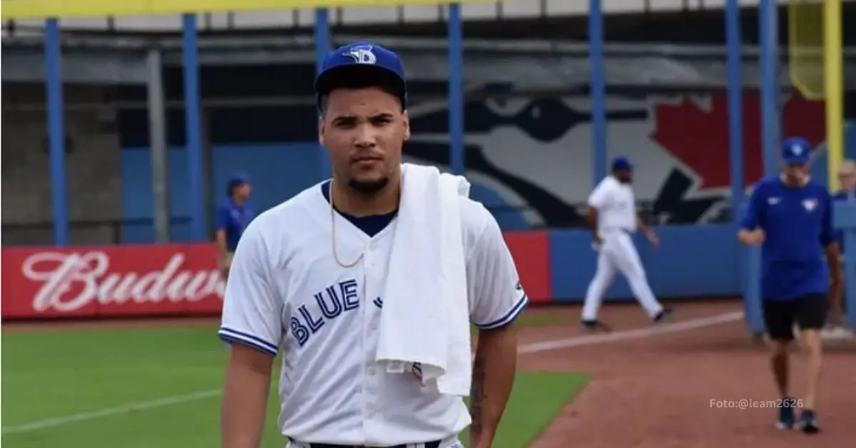 Lazaro Estrada con Toronto Blue Jays