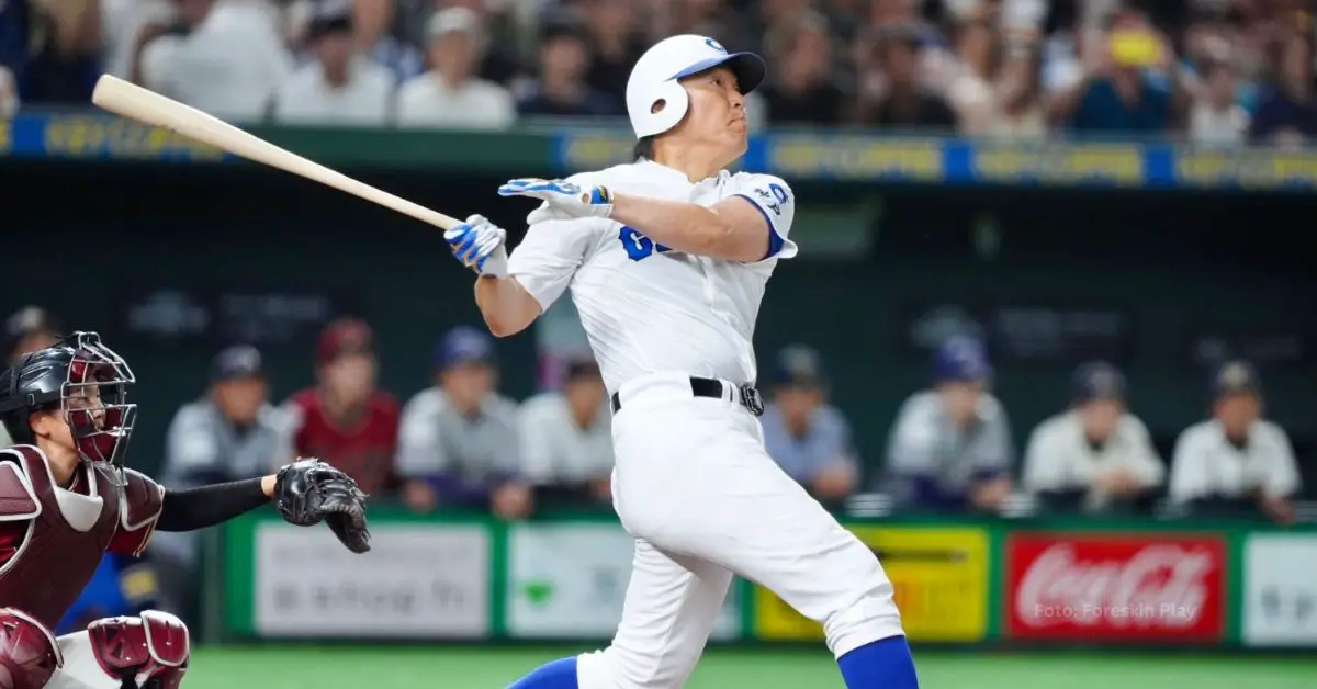 Hideki Matsui conectado cuadrangular con el Team Ichiro