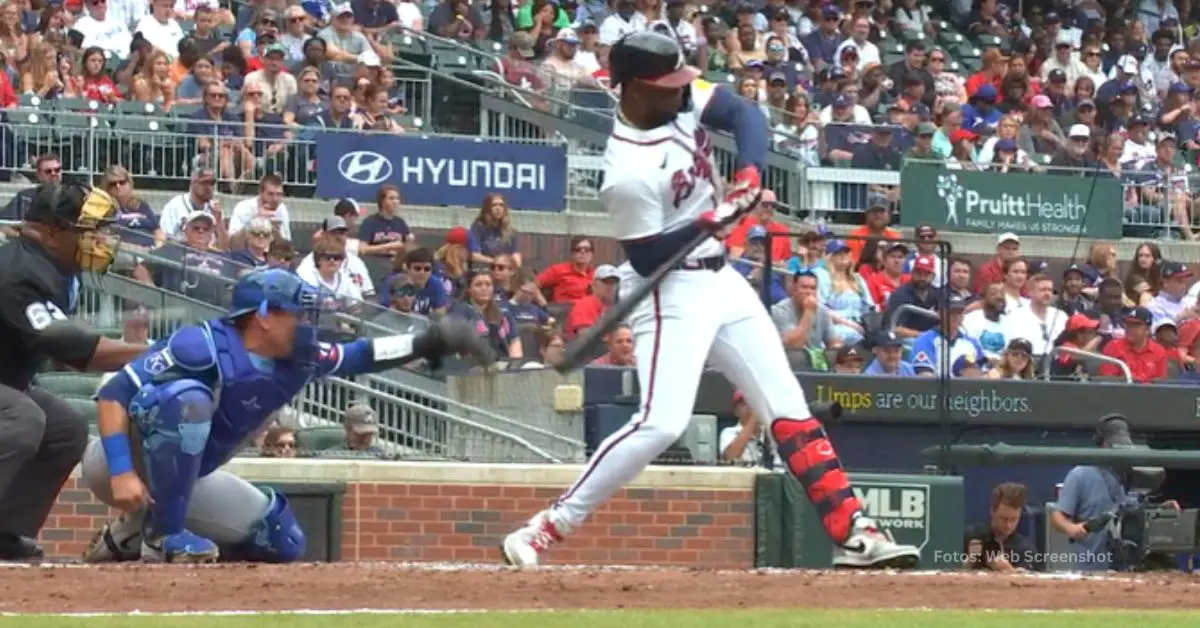 Jorge Soler en plena acción en Atlanta