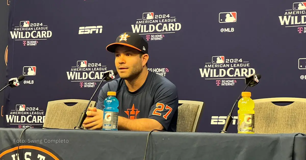 Jose Altuve en rueda de prensa