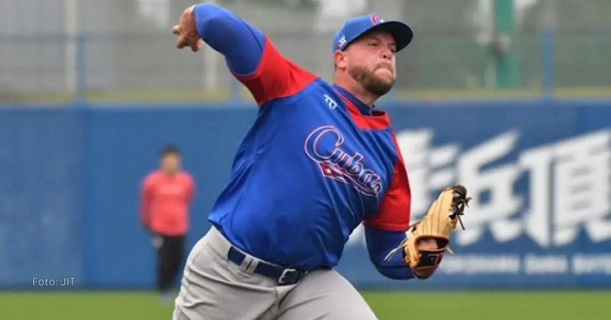 José Ramón Rodríguez lanzado con el equipo Cuba en la preselección del V Clásico Mundial de Beisbol