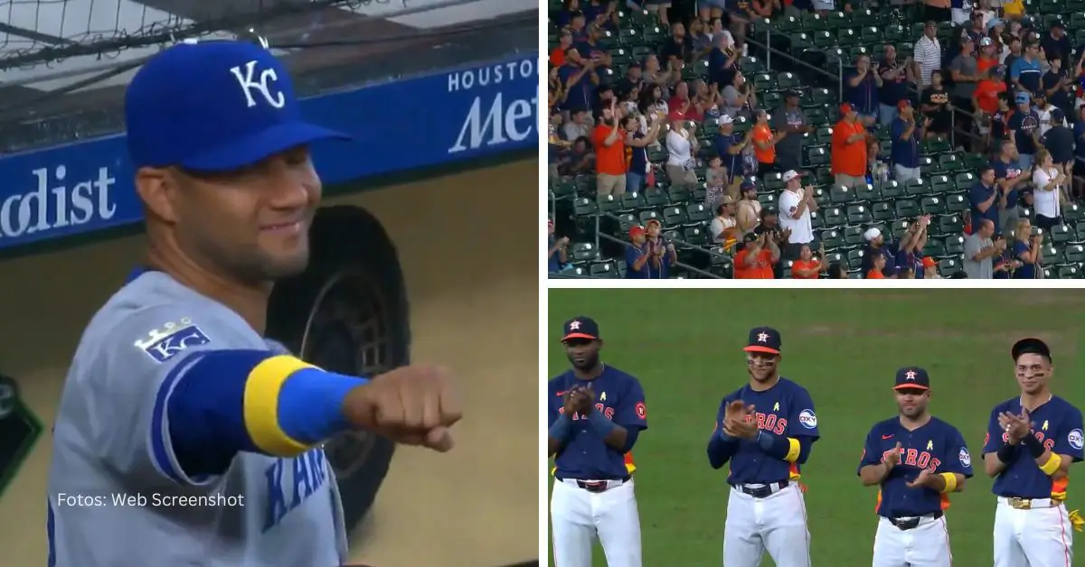 Yuli Gurriel siendo ovacionado en Minute Maid Park