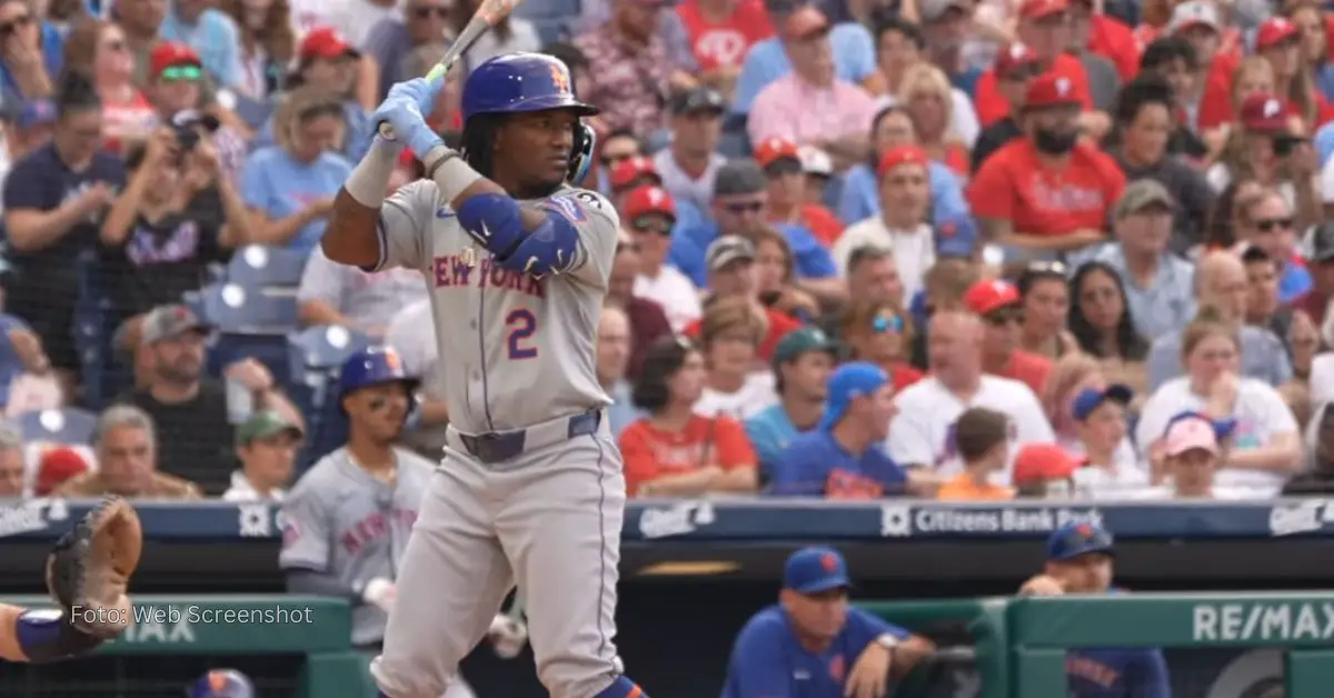 Luisangel Acuña consumiendo turno con New York Mets en MLB 2024