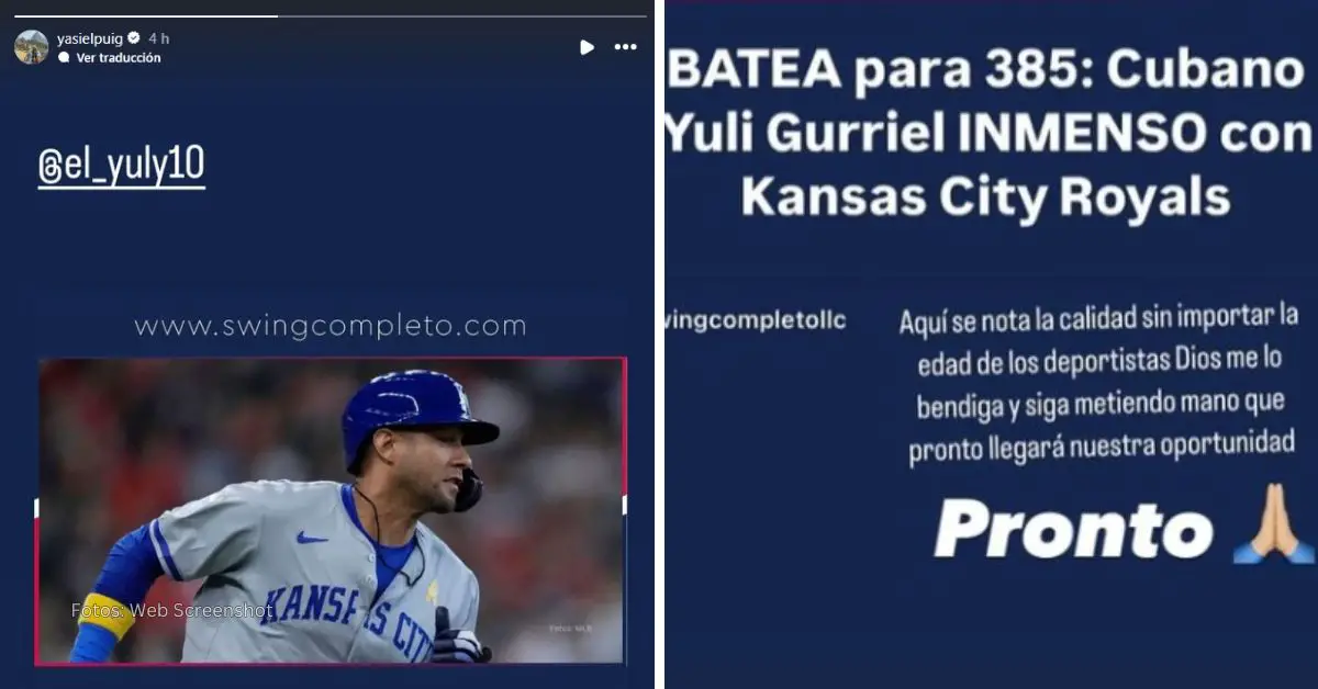 Mensaje de Yasiel Puig a Yuli Gurriel