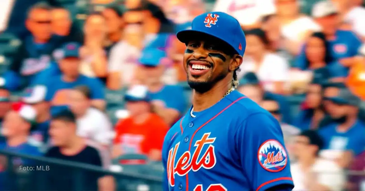 Francisco Lindor con el uniforme de New York Mets