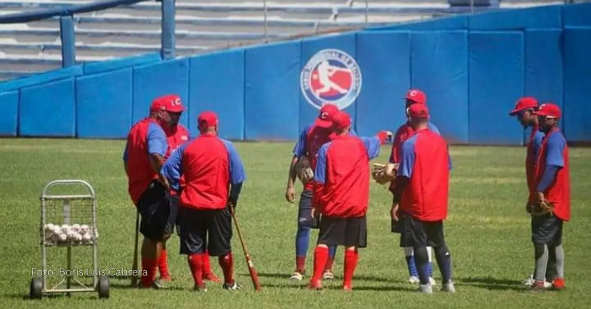 Jardineros del equipo Cuba durante la preparación para el Premier 12