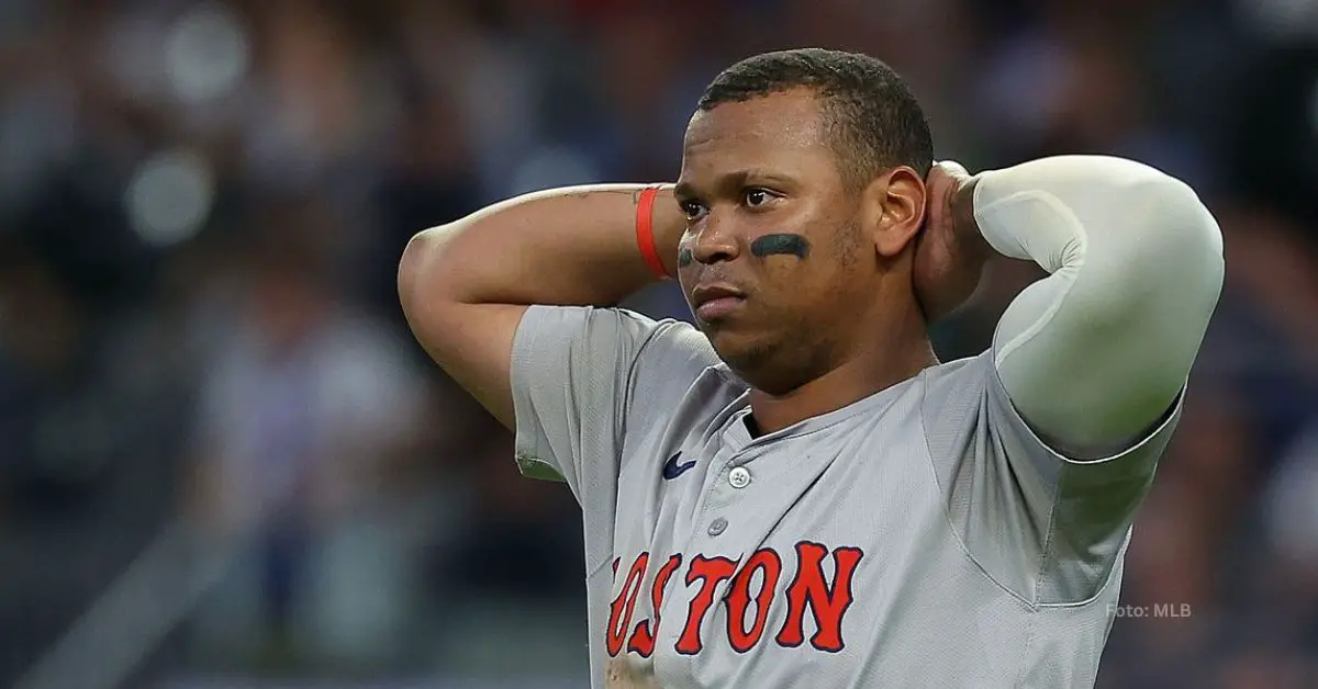 Rafael Devers con Boston Red Sox