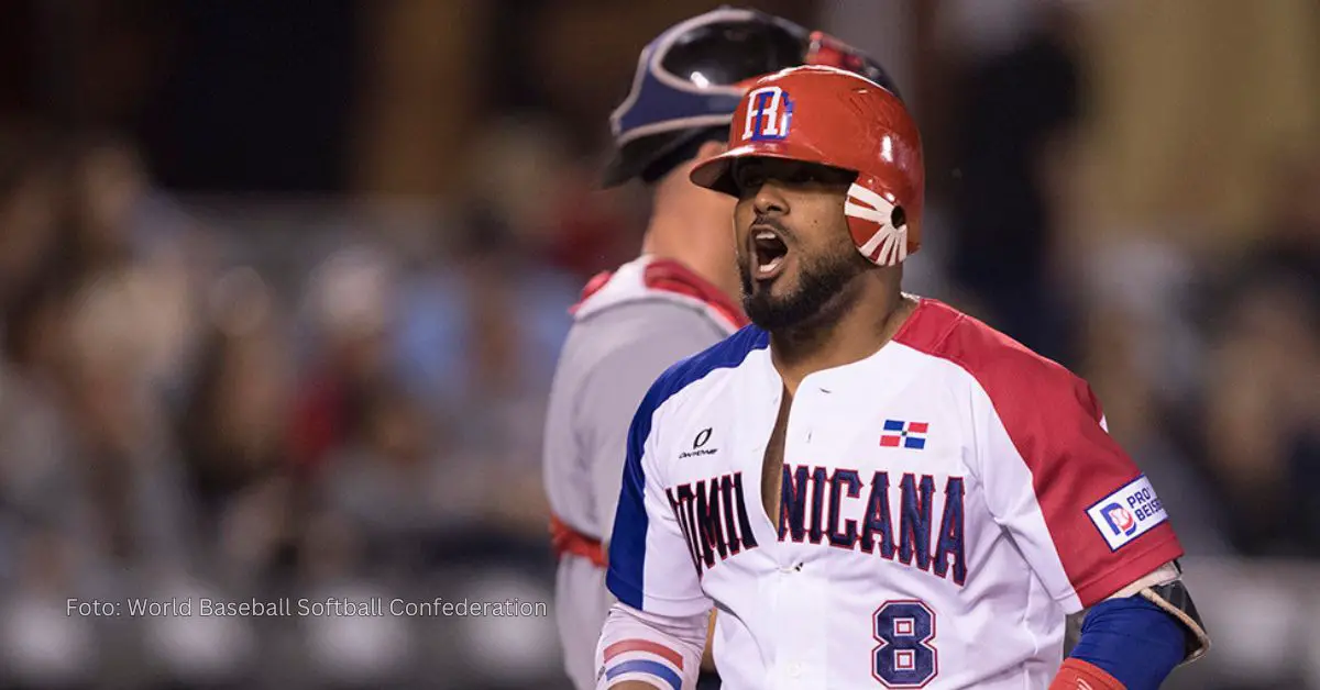 Jugador de República Dominicana durante la Copa del Caribe