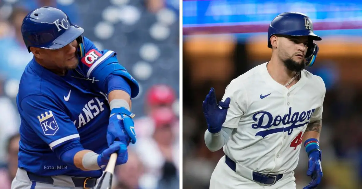 Yuli Gurriel con Kansas City Royals y Andy Pages con Los Angeles Dodgers