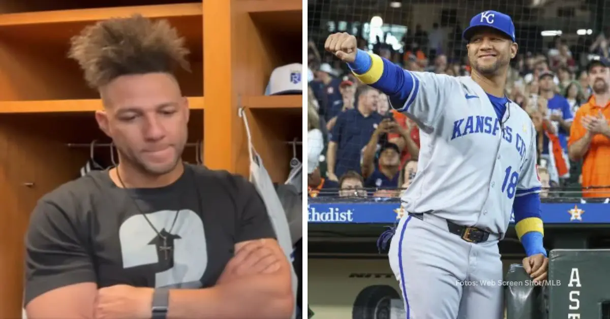 Yuli Gurriel en plena entrevista