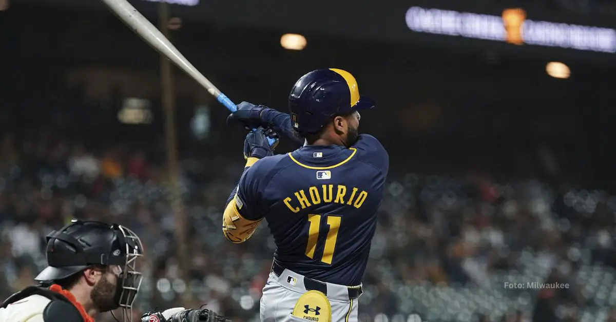 Jackson Chourio con Milwaukee Brewers