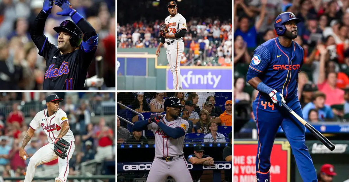 Jose Iglesias, Yennier Cano, Raisel Iglesias, Jorge Soler y Yordan Alvarez en MLB 2024