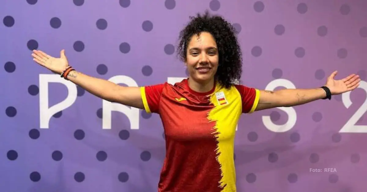 Yulenmis Aguilar con la representación de España en los Juegos Olímpicos Paris 2024