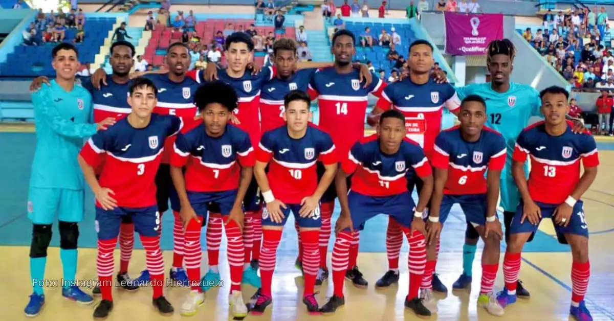 Futbolista cubano Leonardo Hierrezuelo en la Selección Nacional