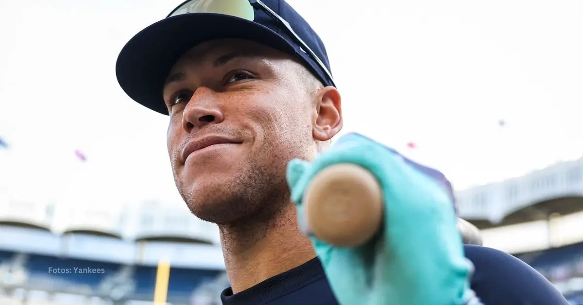 Aaron Judge en la practica de New York Yankees