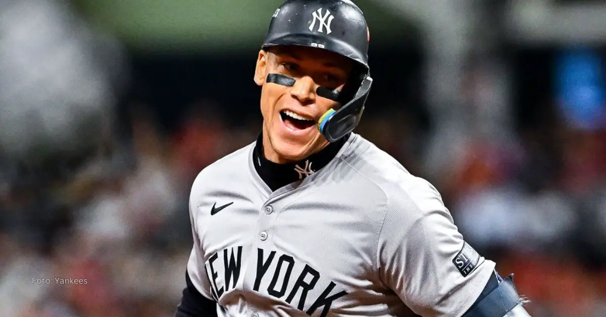 Aaron Judge celebrando jonrón con New York Yankees