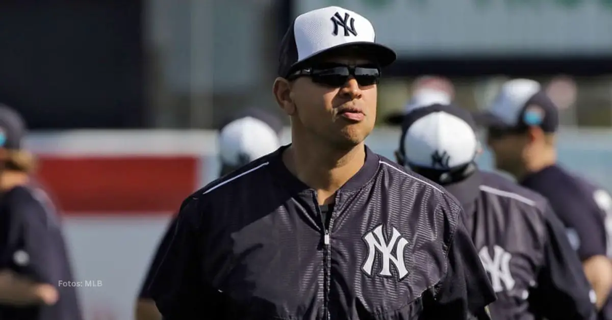 Alex Rodríguez en una practica con New York Yankees