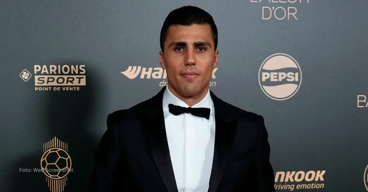 Rodri en la Gala por el Balón de Oro