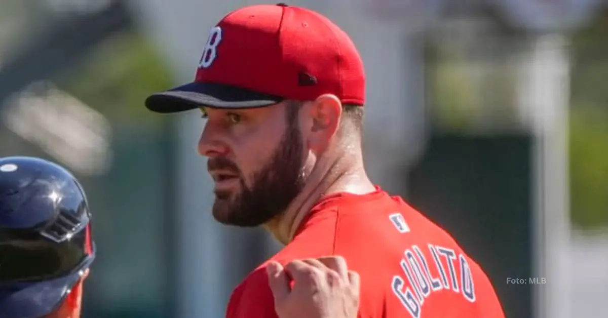 Lucas Giolito en juegos de pretemporada con Boston Red Sox