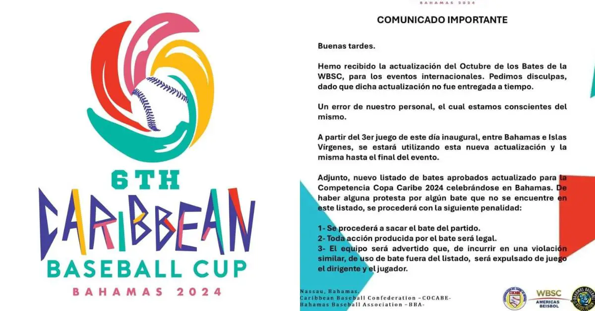 Comunicado Copa del Caribe 2024