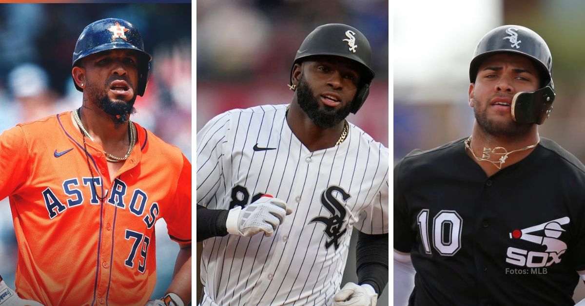 Jose Abreu con Houston Astros y Luis Robert Jr, y Yoan Moncada con Chicago White Sox en MLB 2024