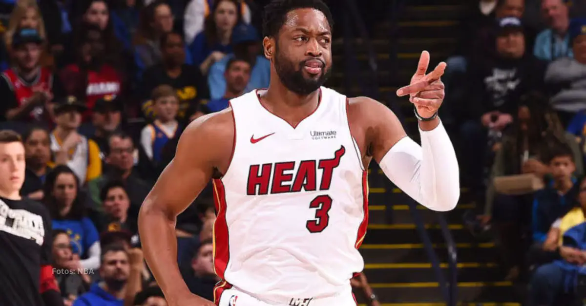 Dwyane Wade en un juego con Miami Heat