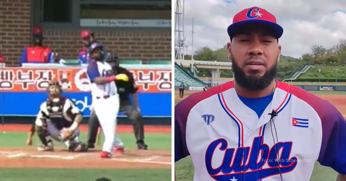 Erisbel Arruebarruena con el uniforme de Cuba